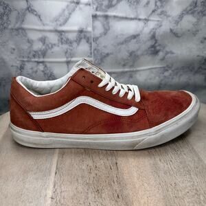 Vans Old Skool Suede Rust Brown White Men’s 11 Skate Shoes Classic Low Sneakers